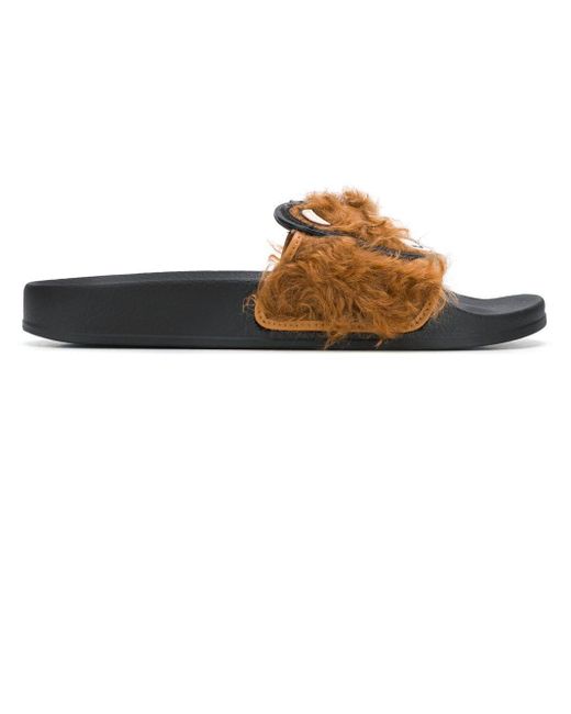 moschino teddy slides