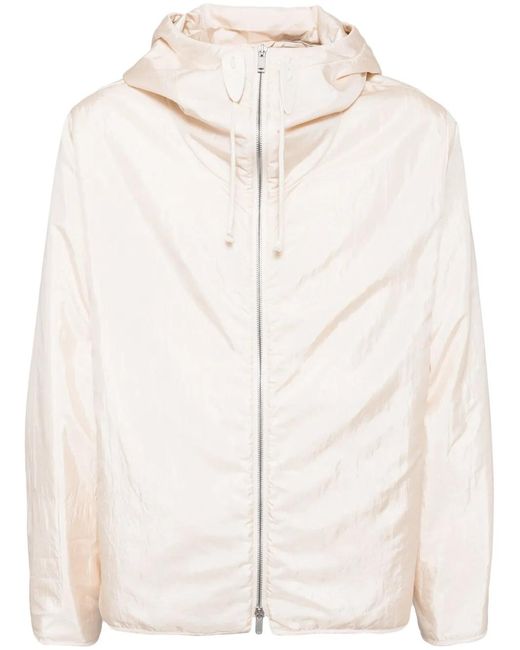 Jil Sander Natural Hooded Padded Jacket for men