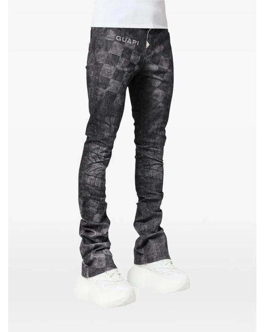 GUAPI Gray Obsidian Racer Jeans for men