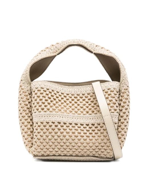 Totême  Natural Gehäkelte Mini-Tasche
