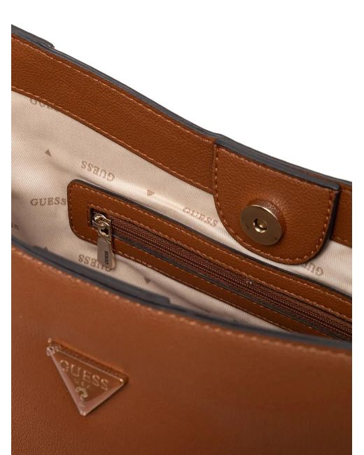 Guess Brown Fedora Hobo Shoulder Bag