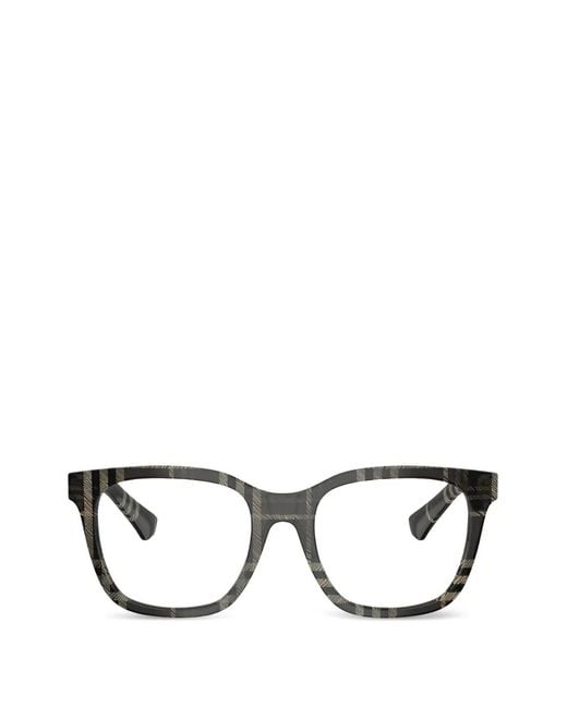 Burberry Black Geometric-Frame Glasses
