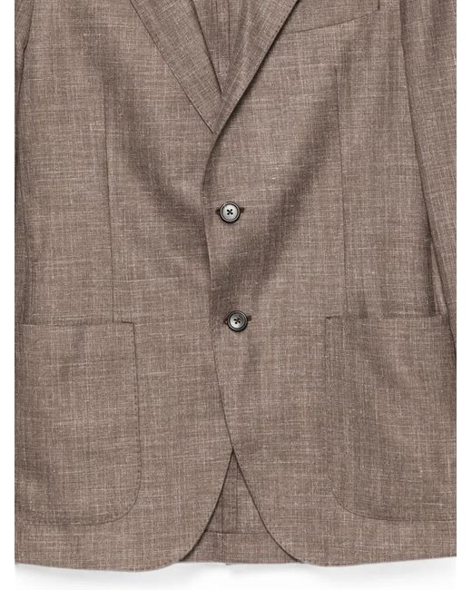 L.b.m. 1911 Brown Single-Breasted Notched-Lapel Jacket for men