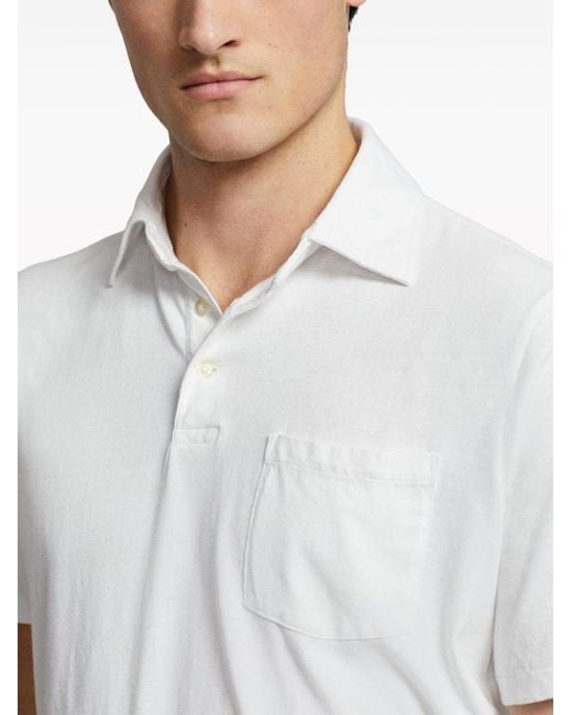 Polo Ralph Lauren White Chest-pocket Short-sleeve Polo Shirt for men