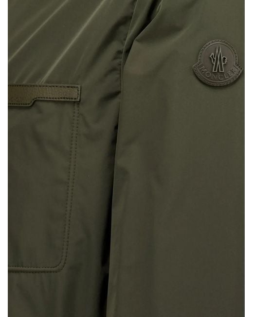 Moncler Green Austerin Hooded Short Down Jacket for men
