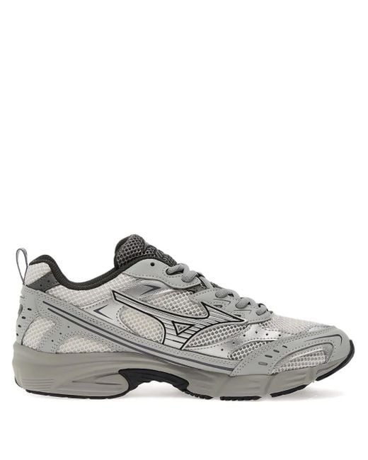 Mizuno Gray Mxr Debossed-Quarters Sneakers