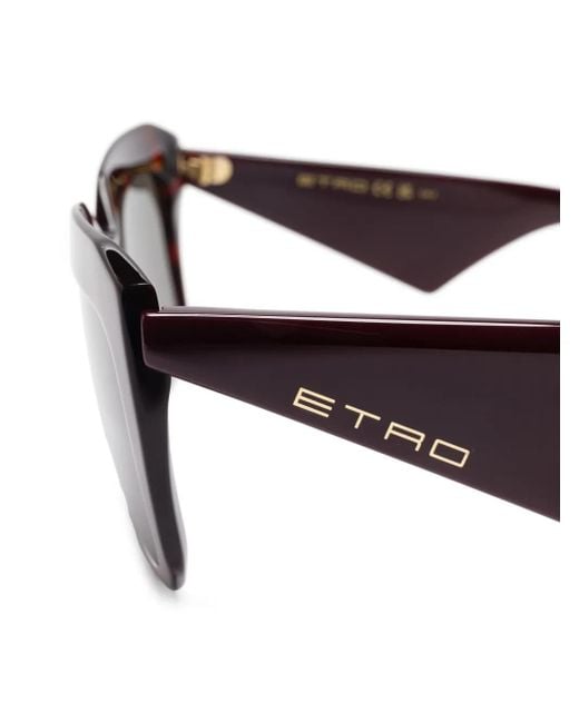 Etro Brown Rectangle-Frame Sunglasses