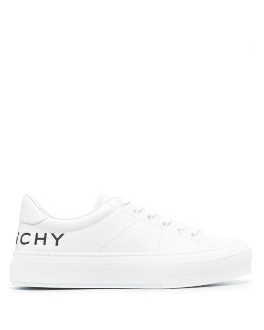 Givenchy White Sneakers mit Logo-Print