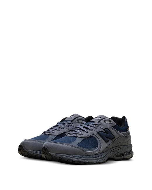 New Balance Blue Logo-Motif Low-Tops Sneakers for men