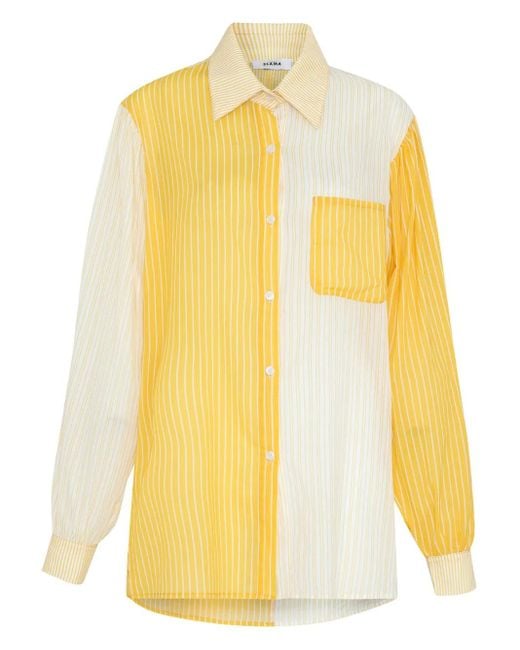 Amir Slama ロングスリーブ シャツ Yellow