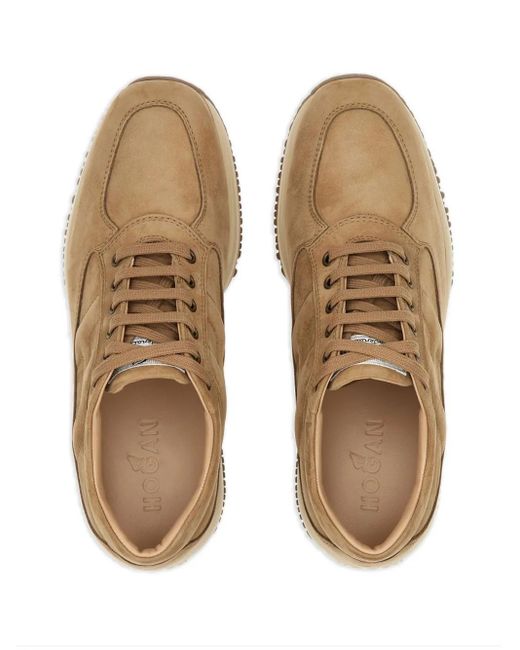 Hogan Brown Interactive Sneakers