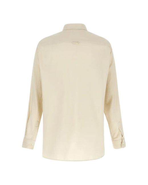 Cellar Door White Paul Button-Down Shirt for men