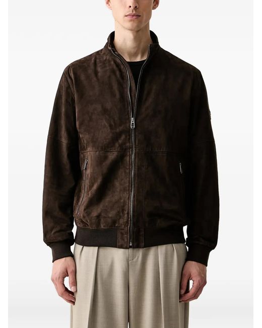 Joop! Black Suede Bomber Jacket for men