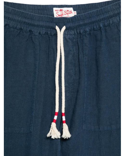Mc2 Saint Barth Blue Drawstring Trousers for men