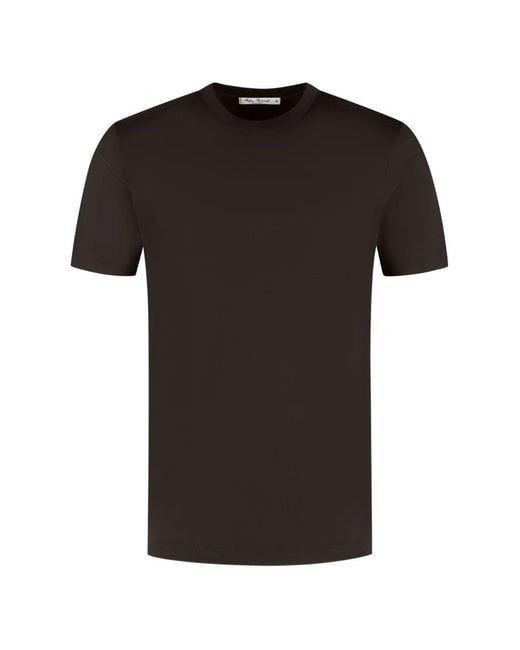 STEFAN BRANDT Black Eli Super 60 Crew-Neck Short-Sleeve T-Shirt for men