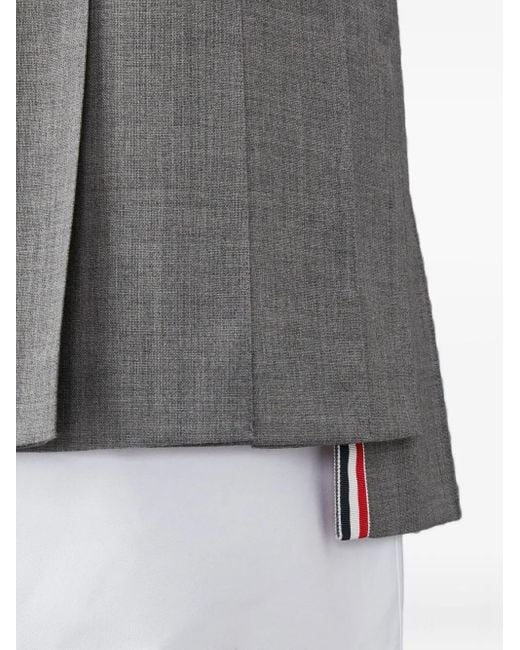 Thom Browne Gray Pleated Mini Skirt