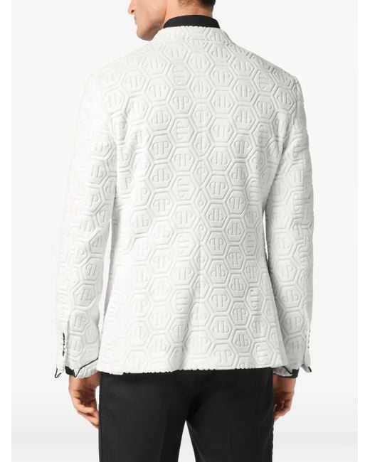 メンズ Philipp Plein モノグラム ジャケット White