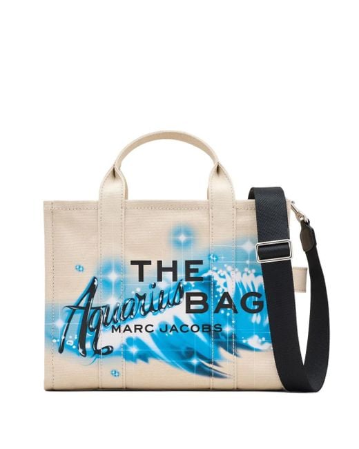 Borsa Tote The Aquarius Media di Marc Jacobs in Blue