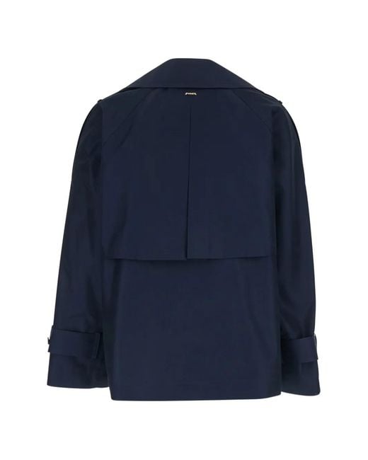 Twinset Blue Double-Breasted Jacket