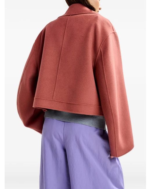Essentiel Antwerp Red Zip-Up Jacket