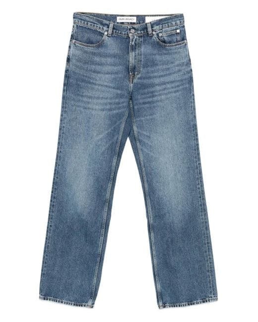 メンズ Our Legacy Rodeo Wash Twill Jeans Blue