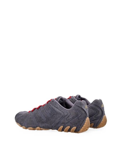 Adidas Purple Suede Panelled Sneakers