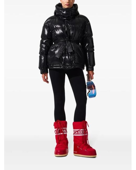 Perfect Moment Black Belted Down Ski Jacket
