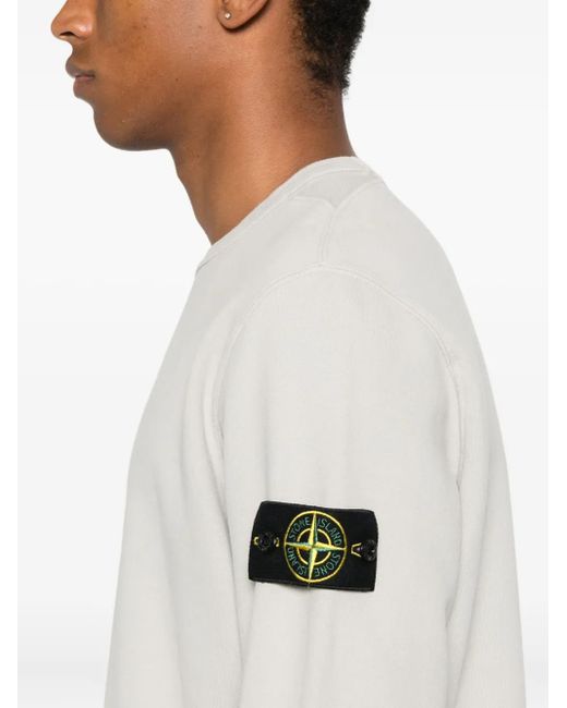 Stone Island White Sweatshirt Clothing for men