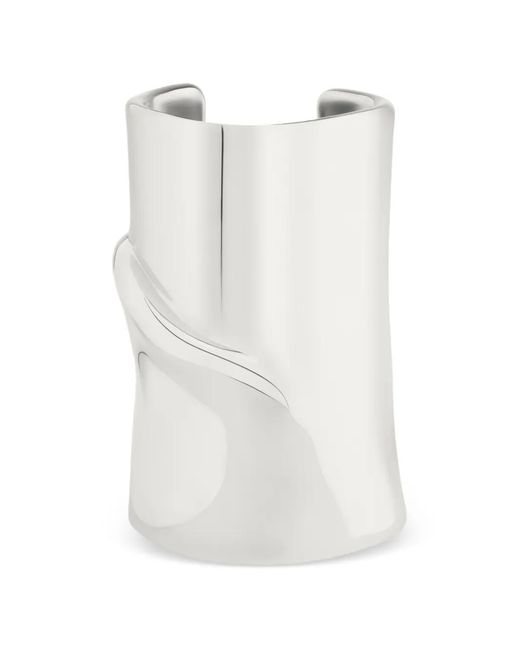 Courreges White Melting-Effect Cuff Bracelet