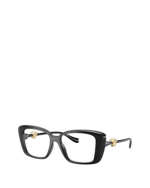 Versace Black Medusa-Detail Glasses
