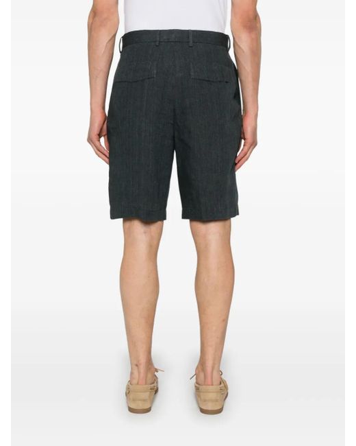 メンズ Zegna リネン ショートパンツ Gray