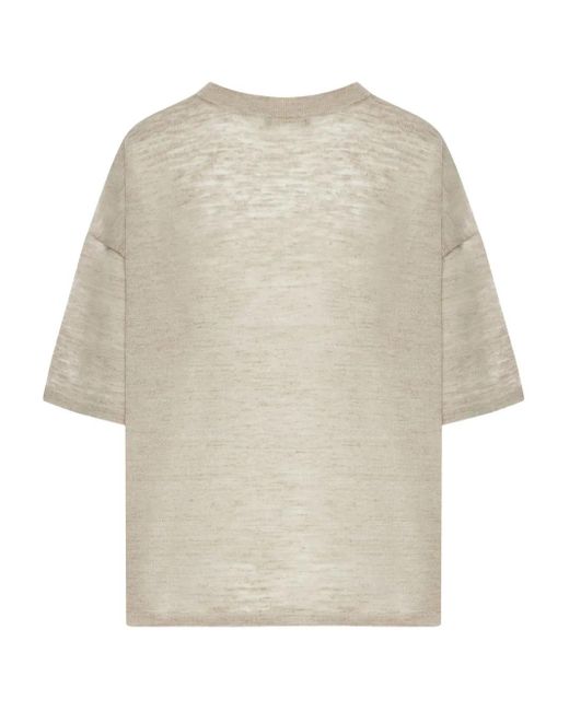 Roberto Collina Natural Crew-Neck T-Shirt