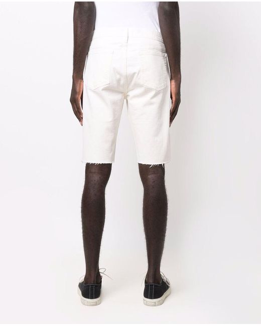 Pantalones vaqueros cortos deshilachados FRAME de Denim de color Blanco  para hombre | Lyst