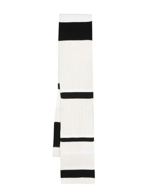 Sciarpa A Righe di Barrie in White