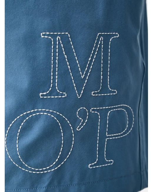 Marc O' Polo Blue Logo-Embroidered Swim Shorts for men