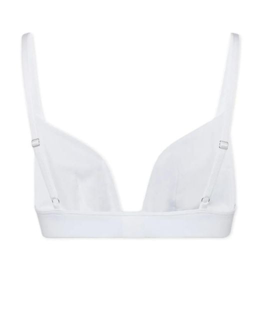 DSquared² White Heritage Triangle Bra