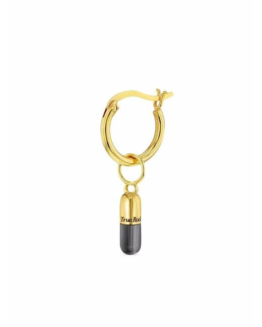 True Rocks Metallic Mini Pill Hoop Earring