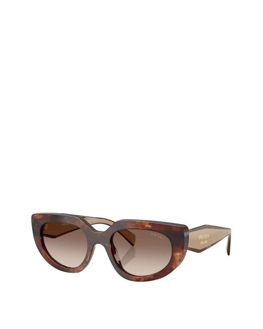 Prada Brown Cat-Eye Sunglasses