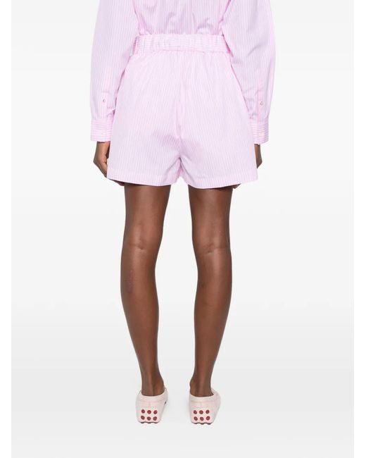 Shorts A Rayas Con Botones CUANTICO de color Pink