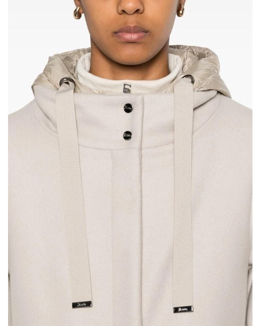 Herno Gray A-Line Lightweight Coat