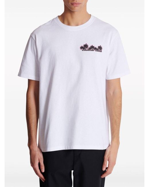 メンズ Balmain Club Tシャツ White