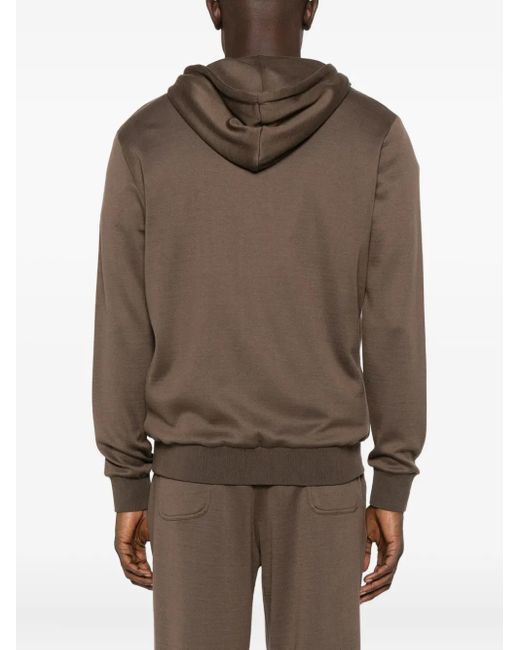 Eleventy Kapuzenjacke mit Reißverschluss in Brown für Herren
