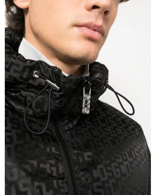 Giacca Con Cappuccio di Gcds in Black da Uomo
