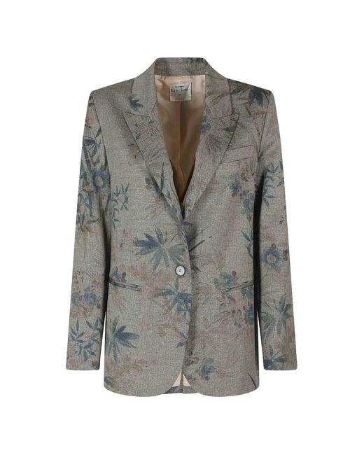 Forte_forte Gray Le Bambou Secret Single-Breasted Blazer