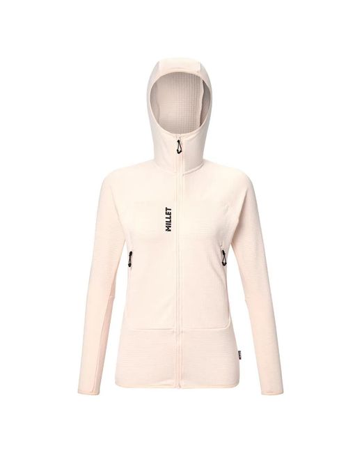 Pascal Millet Natural Fusion Grid Waffle-Knit Zip-Up Hoodie
