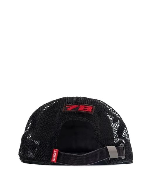 DIESEL Red Baseball Cap for men