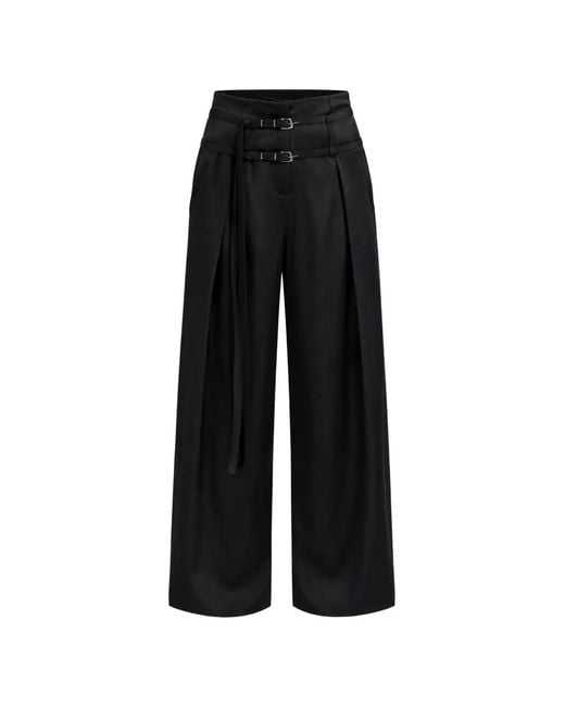 GRACE LING Black Relic High-Waisted Trousers