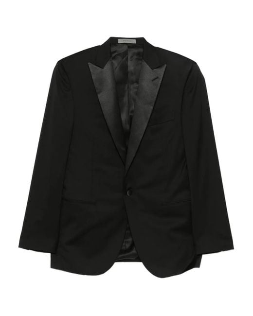 Corneliani Black Peak-Lapel Suit for men