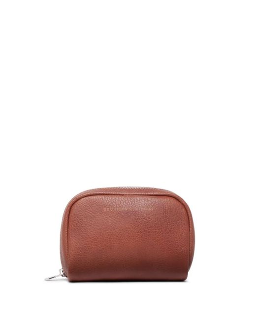 Sac de toilette en cuir Brunello Cucinelli pour homme en coloris Multicolor