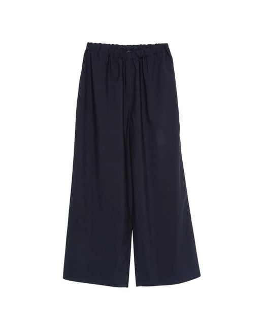 Sofie D'Hoore Blue Pavon Elasticated-Waist Palazzo Pants